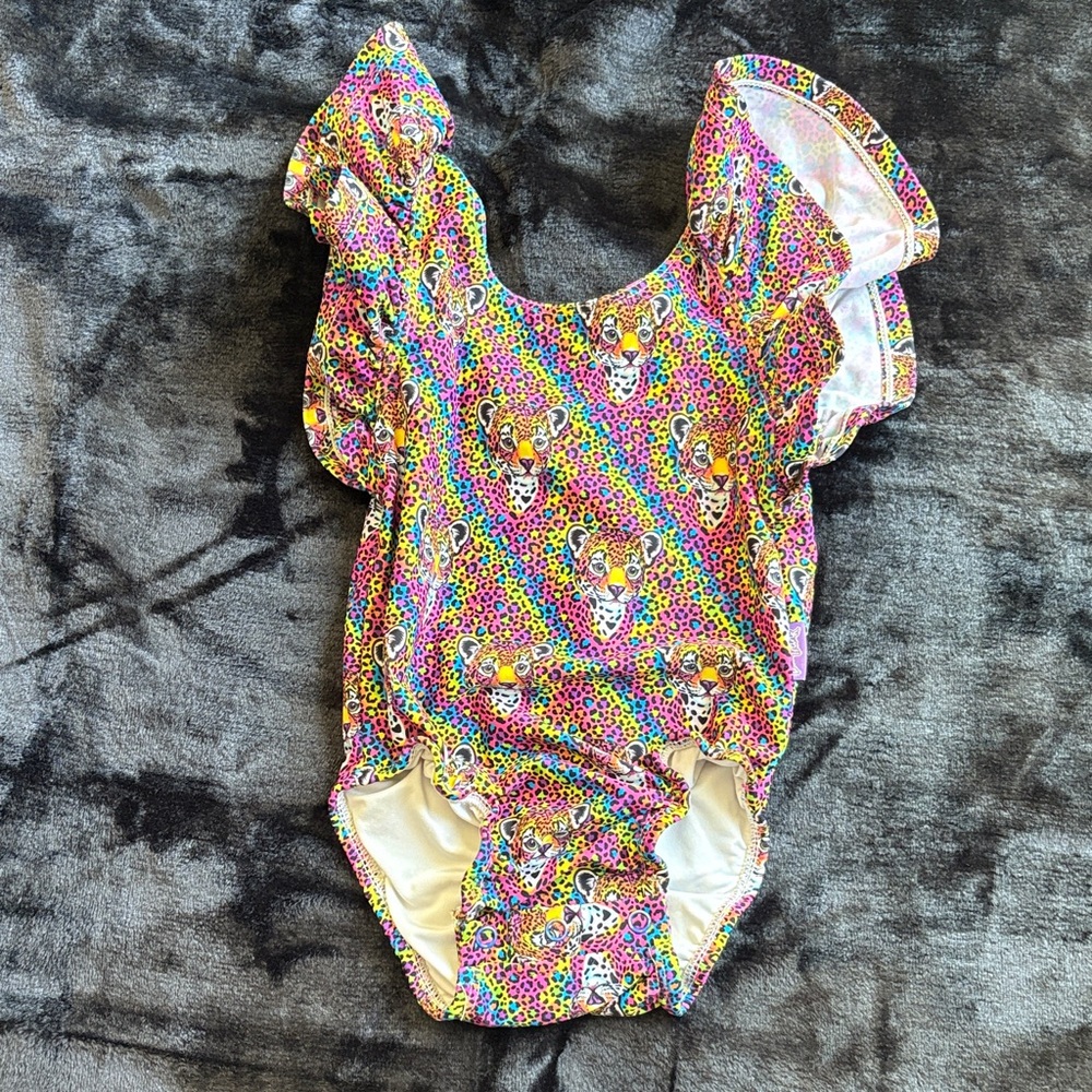 Posh Peanut Vibrant Leopard Print Bodysuit